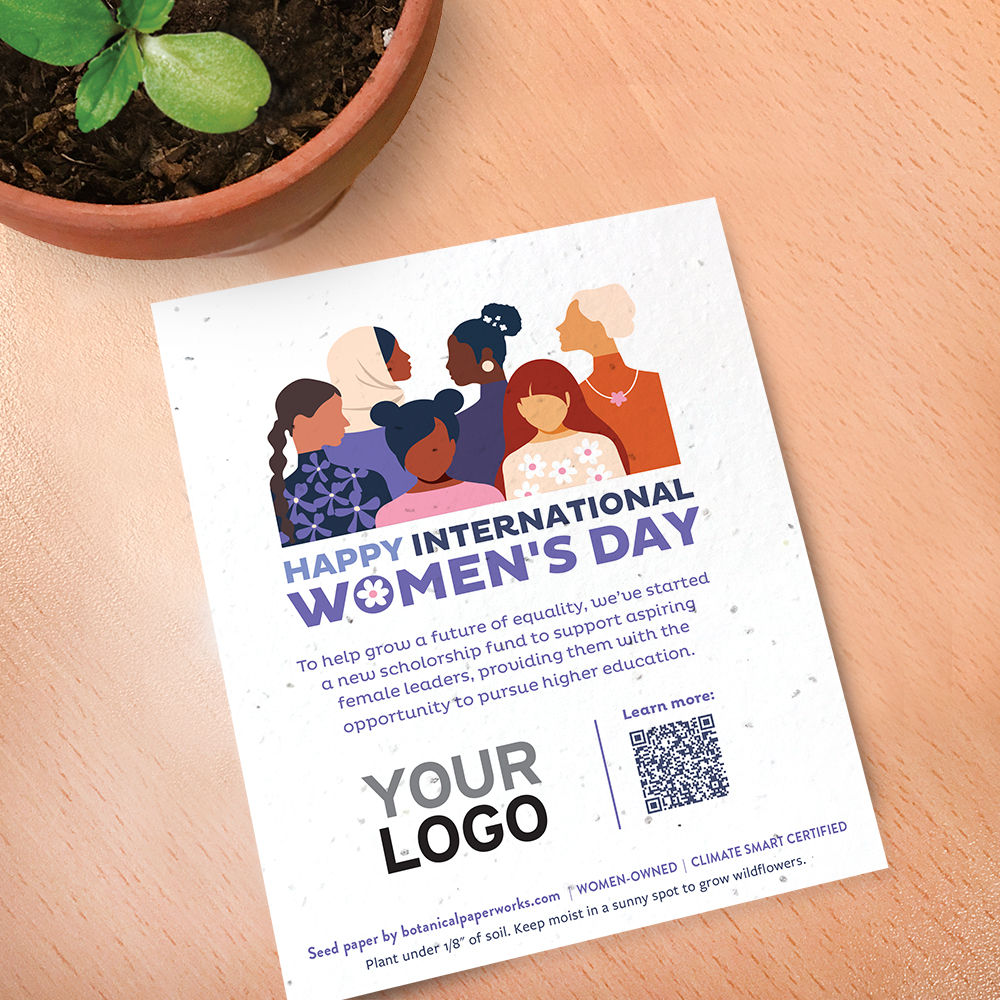 International Women's Day Plantable Donation Cards 1