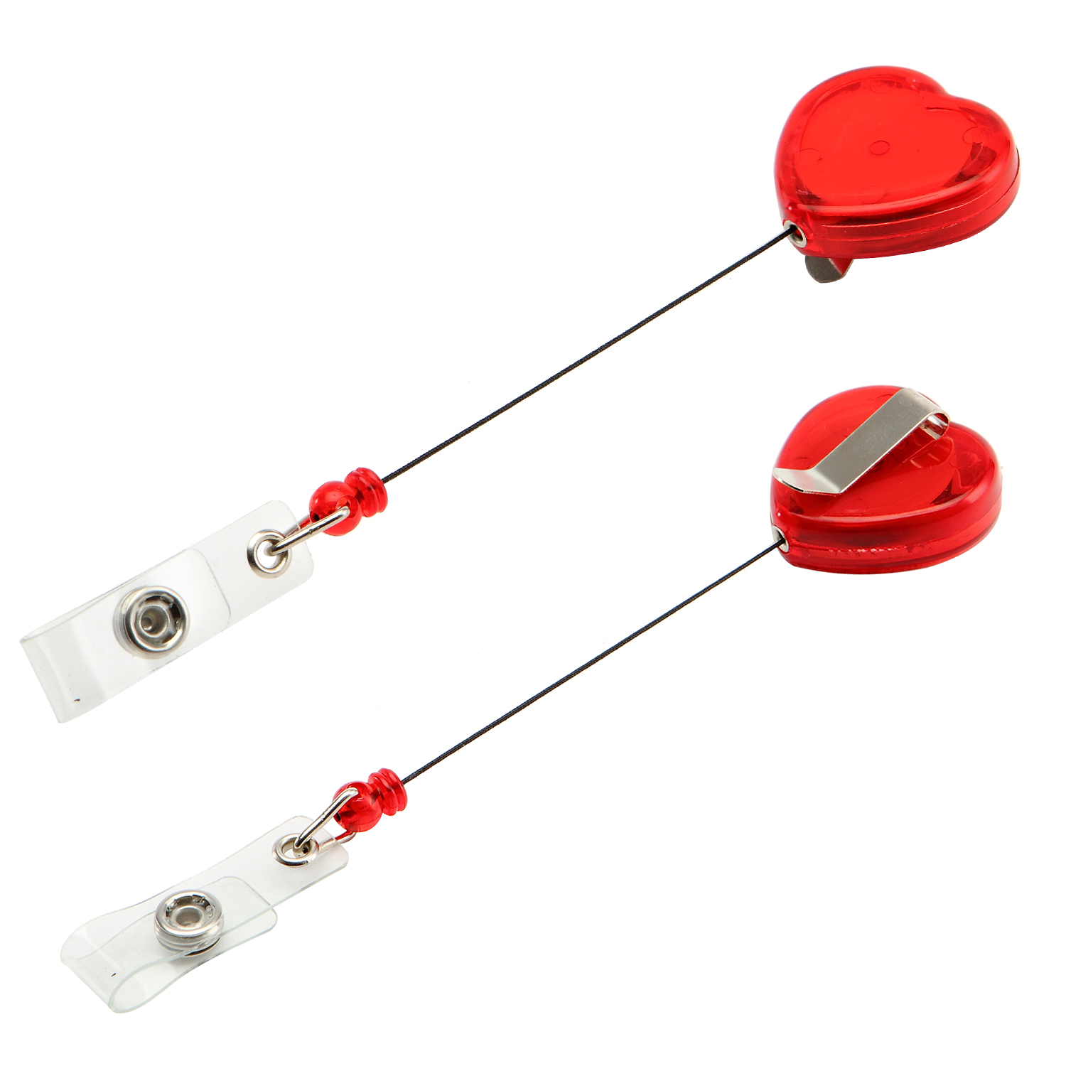 Retractable Heart Shape Badge Reel 7