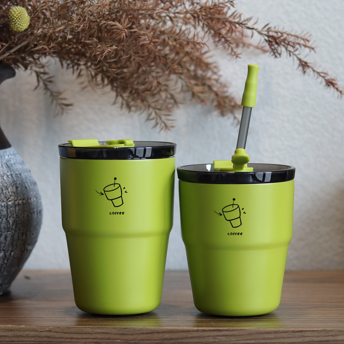 19OZ. Stainless Steel Straw Insulated Coffee Cup 6