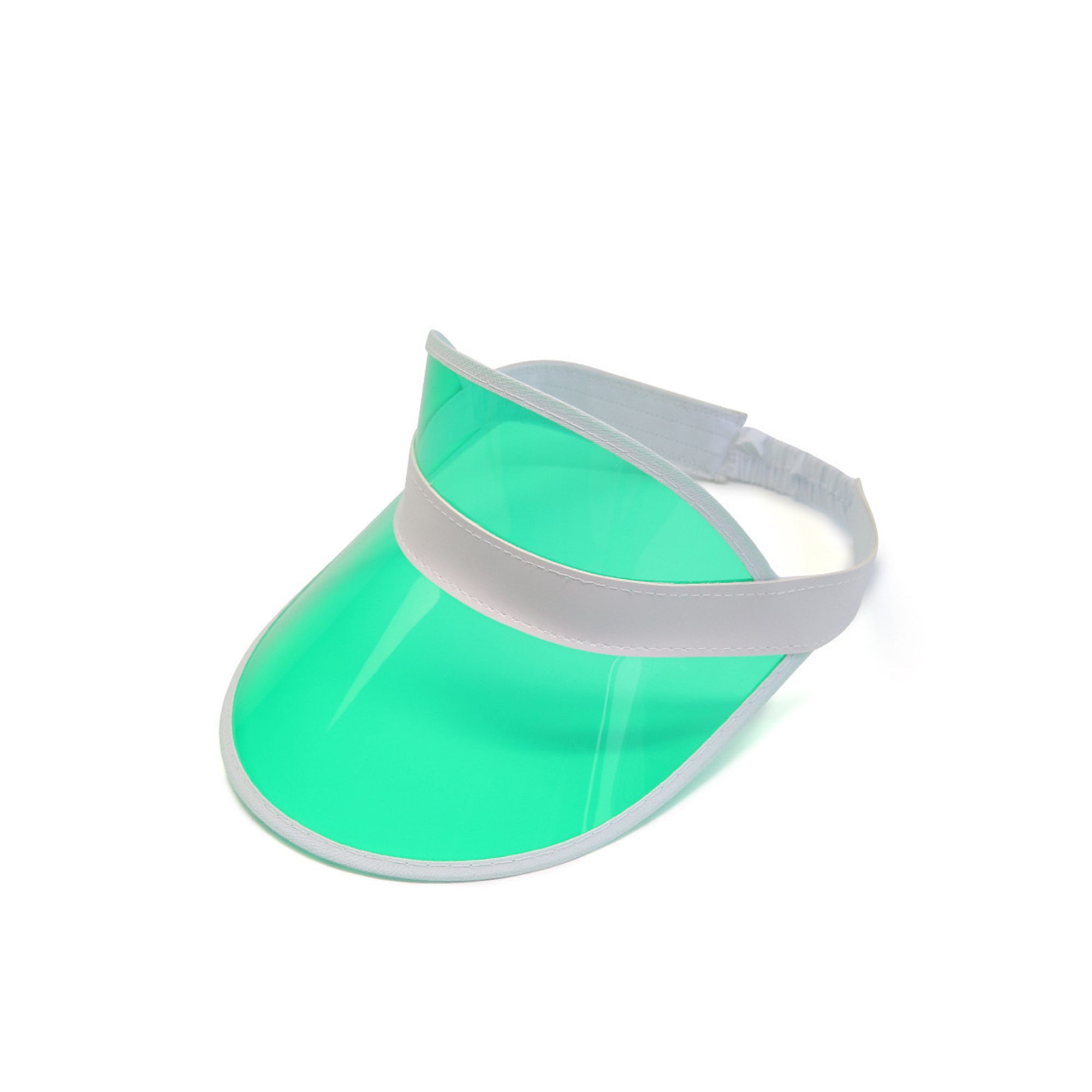 Plastic Clear UV Protection Sun Visor With Elastic Band 8