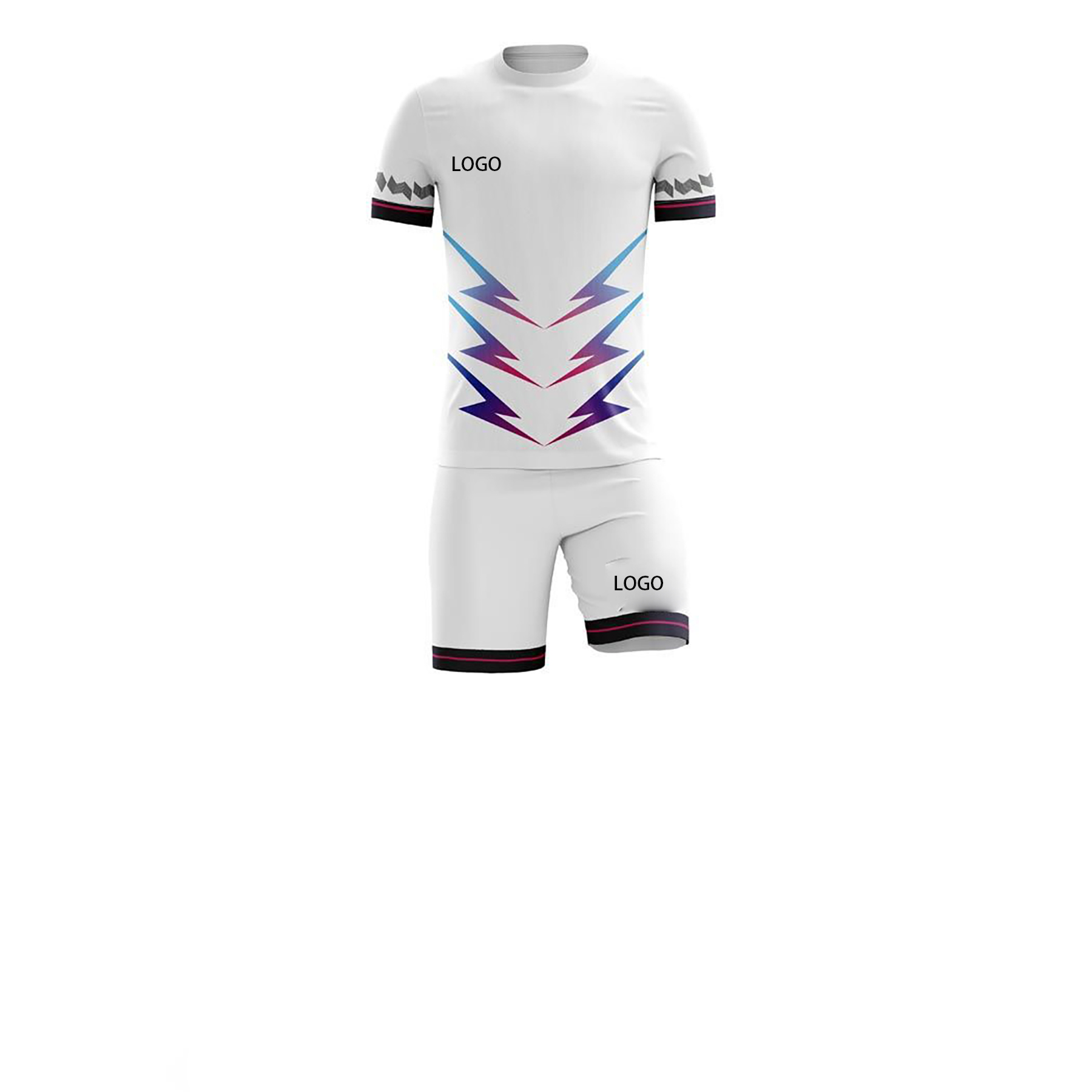 Men's Basketball Jersey and Shorts Set 3