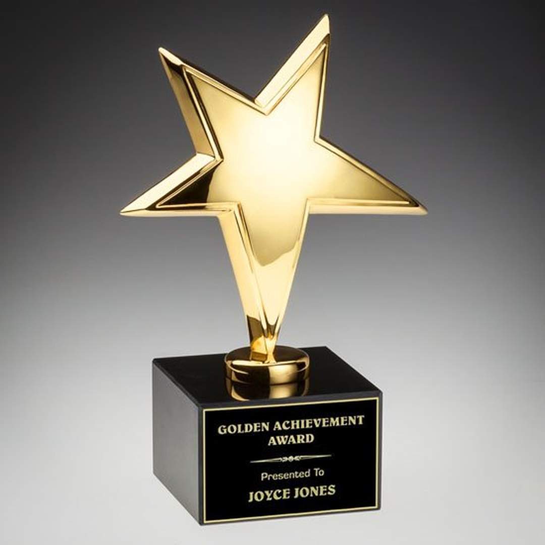 Gold Rising Star Award on Marble 1