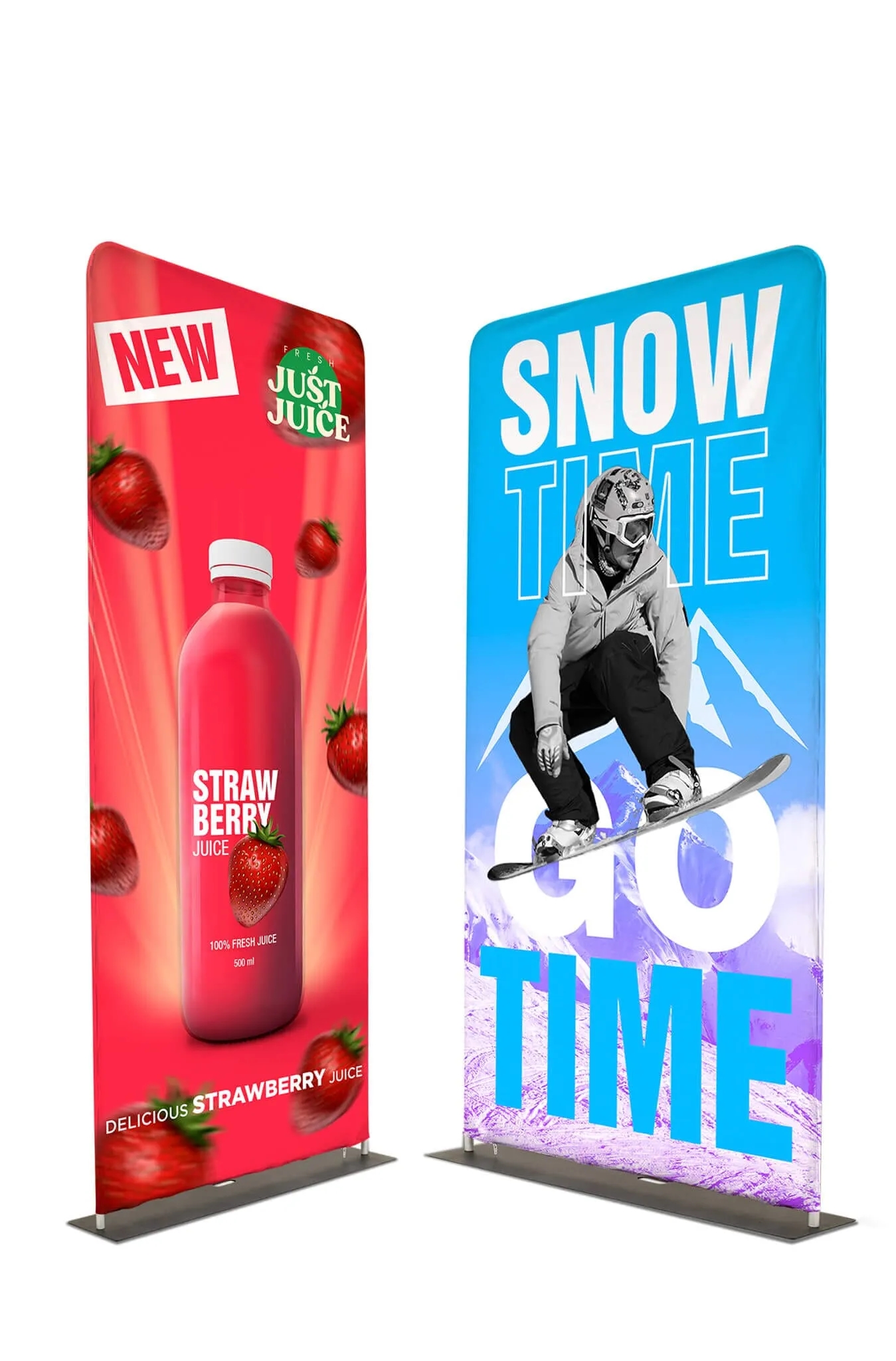 10ft Custom Curved Fabric Pop-Up Display 2