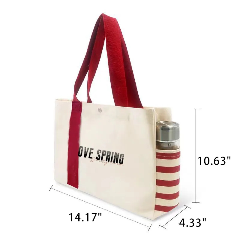Custom 12 oz Canvas Tote Bag, custom tote bag with logo imprint 2