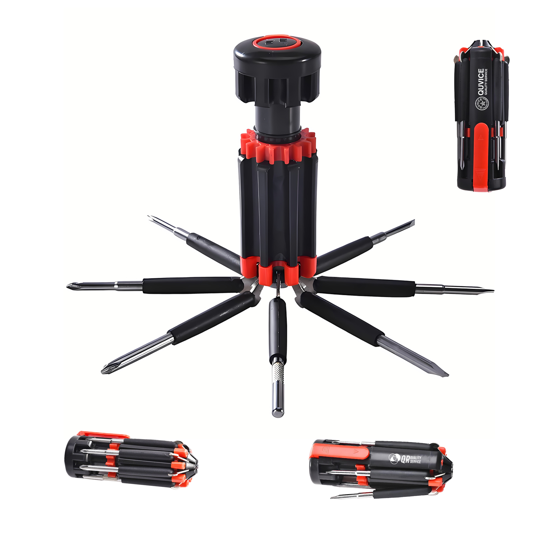 8-In-1 Multifunctional Screwdriver With LED Lights 1