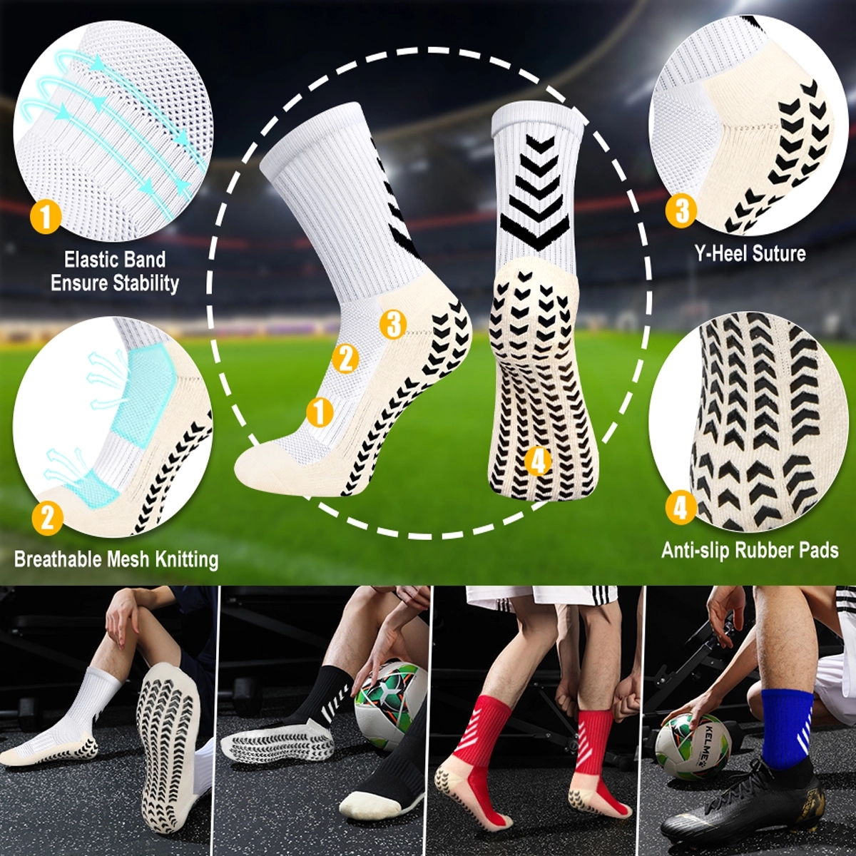 Anti Slip Soccer Socks 2