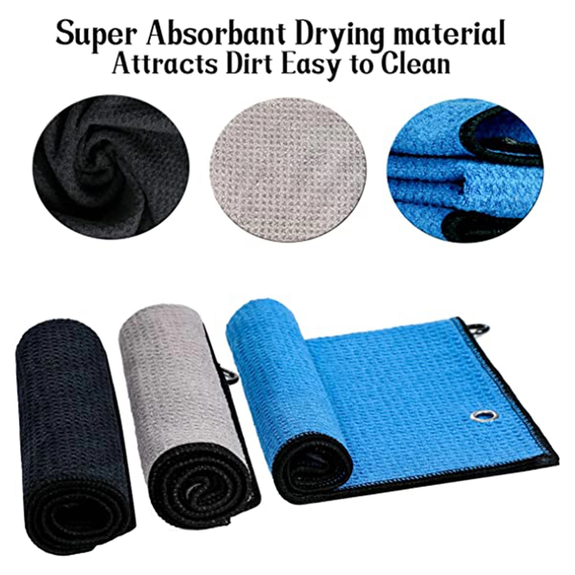 Golf Towel With Carabiner 3