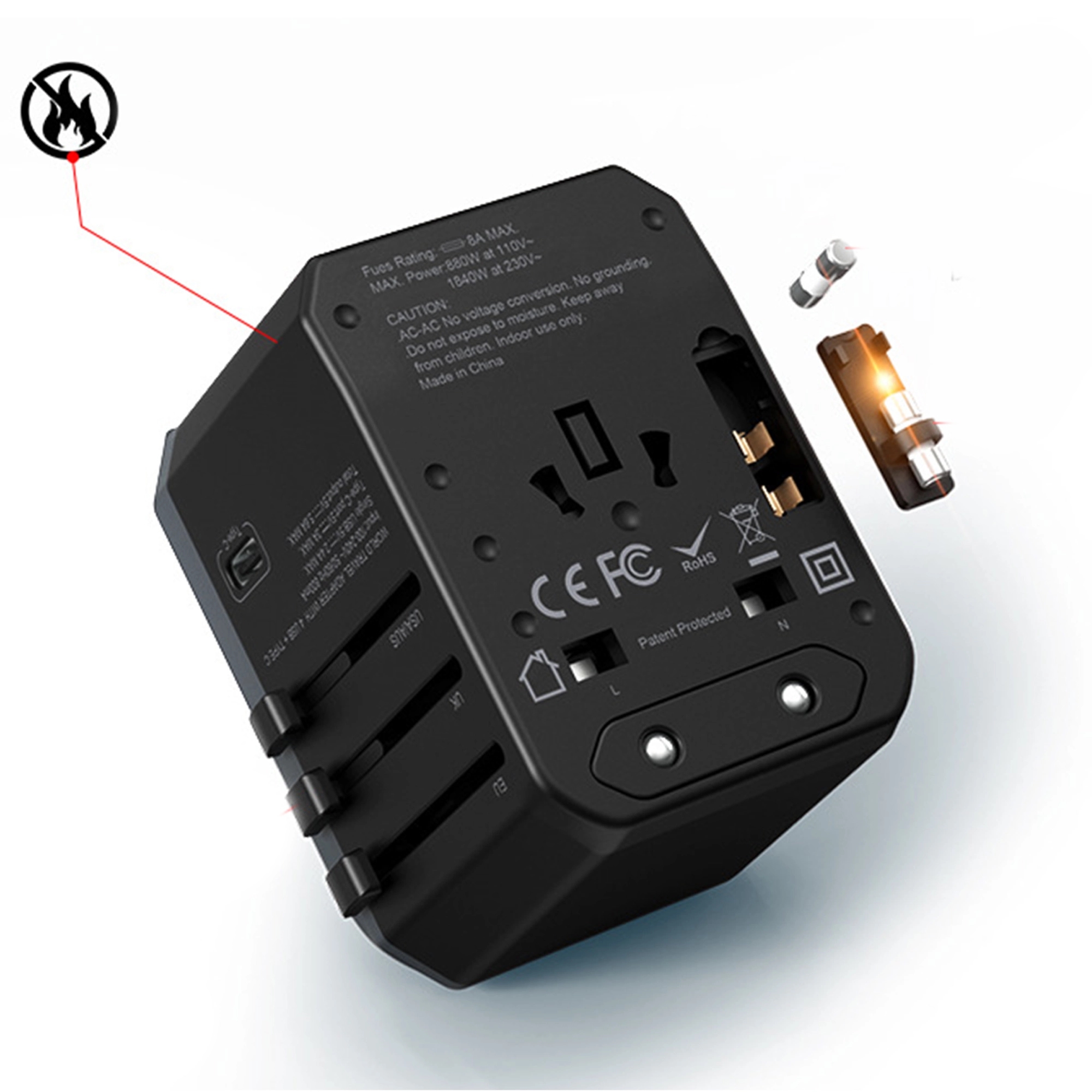 International Wall Charger AC Plug Adaptor 3
