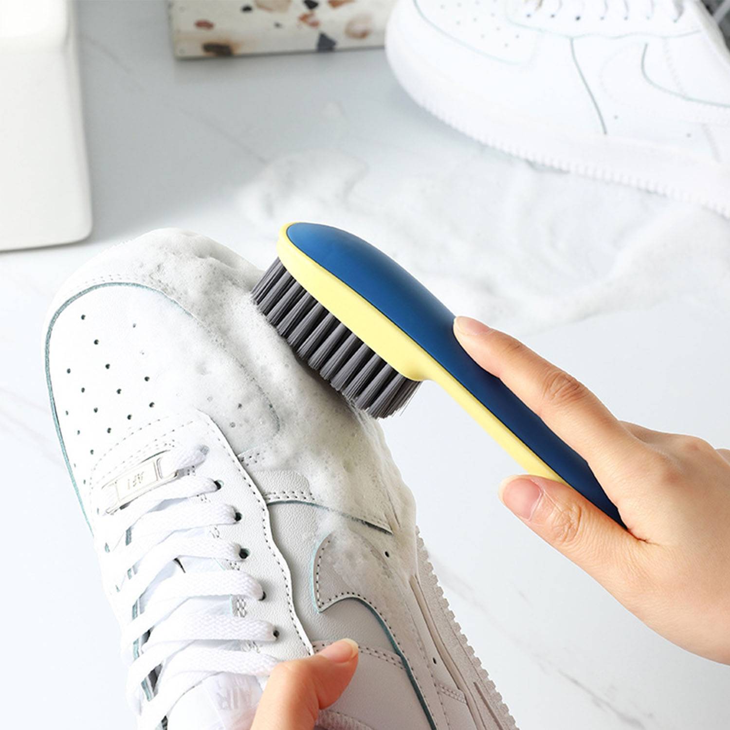 Household long-handled soft-bristled shoe brush 6
