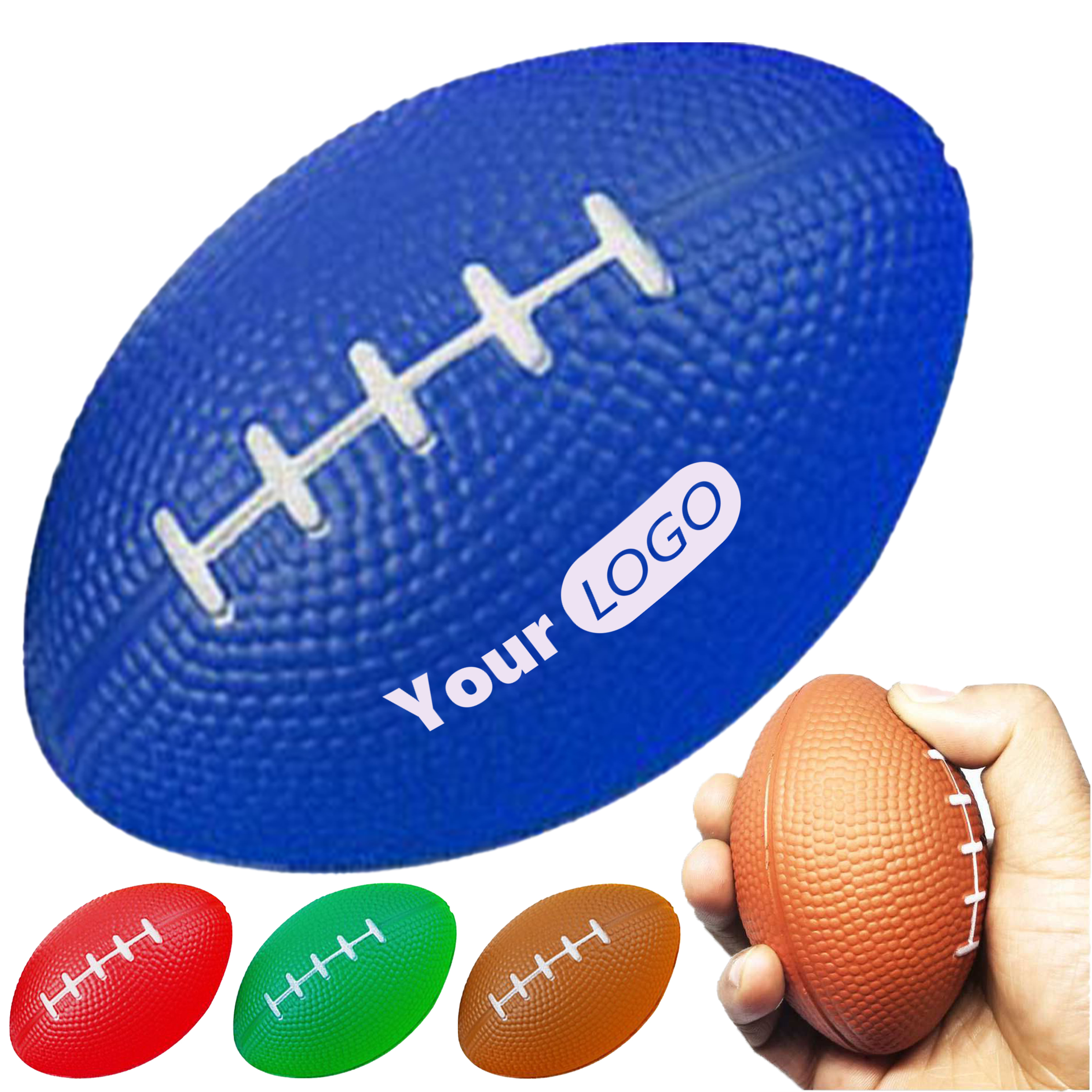 Pu Small Sized Stress Relieving Toy Rugby Ball 5
