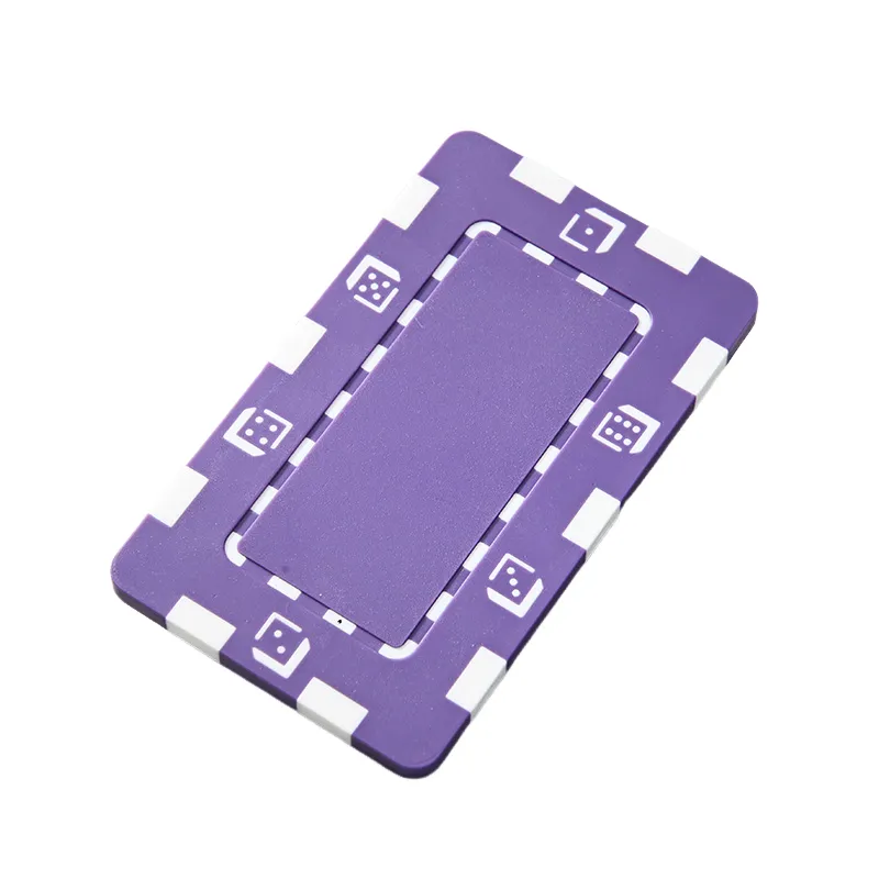 Rectangular Poker Chip 1.77x2.95 Inch Durable ABS Design 12