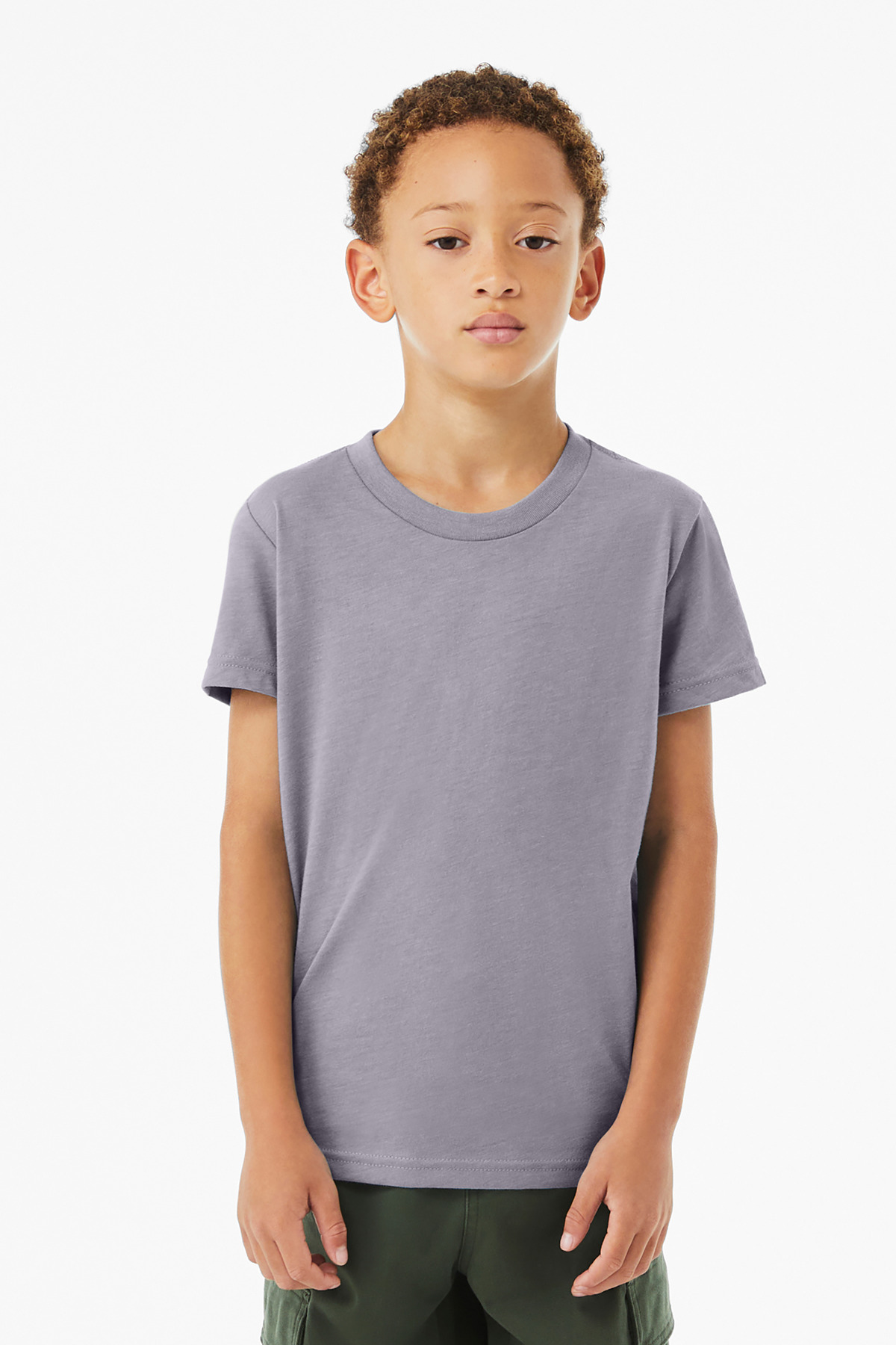 BELLA+CANVAS Youth Heather CVC Tee BC3001YCVC 29