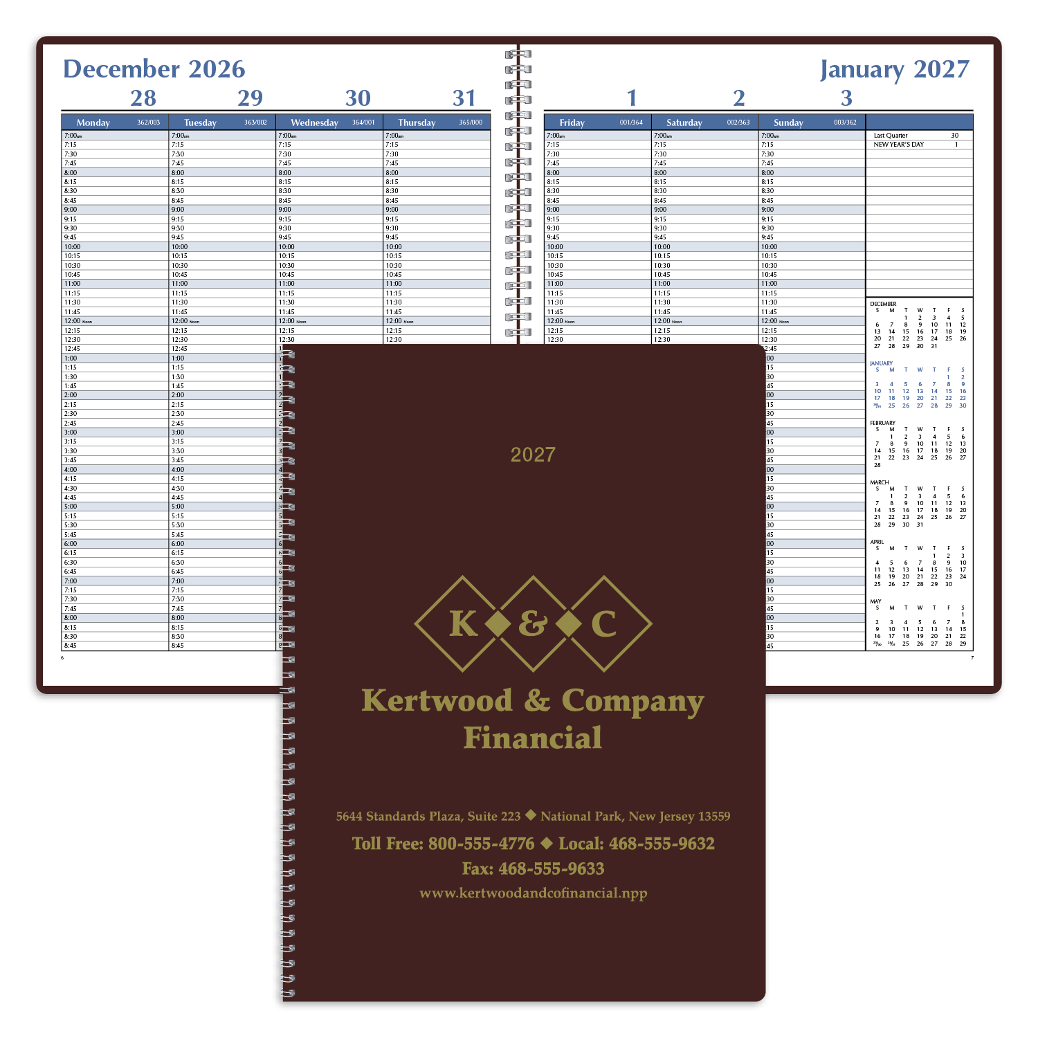 Triumph® Calendars Weekly Time Manager 55