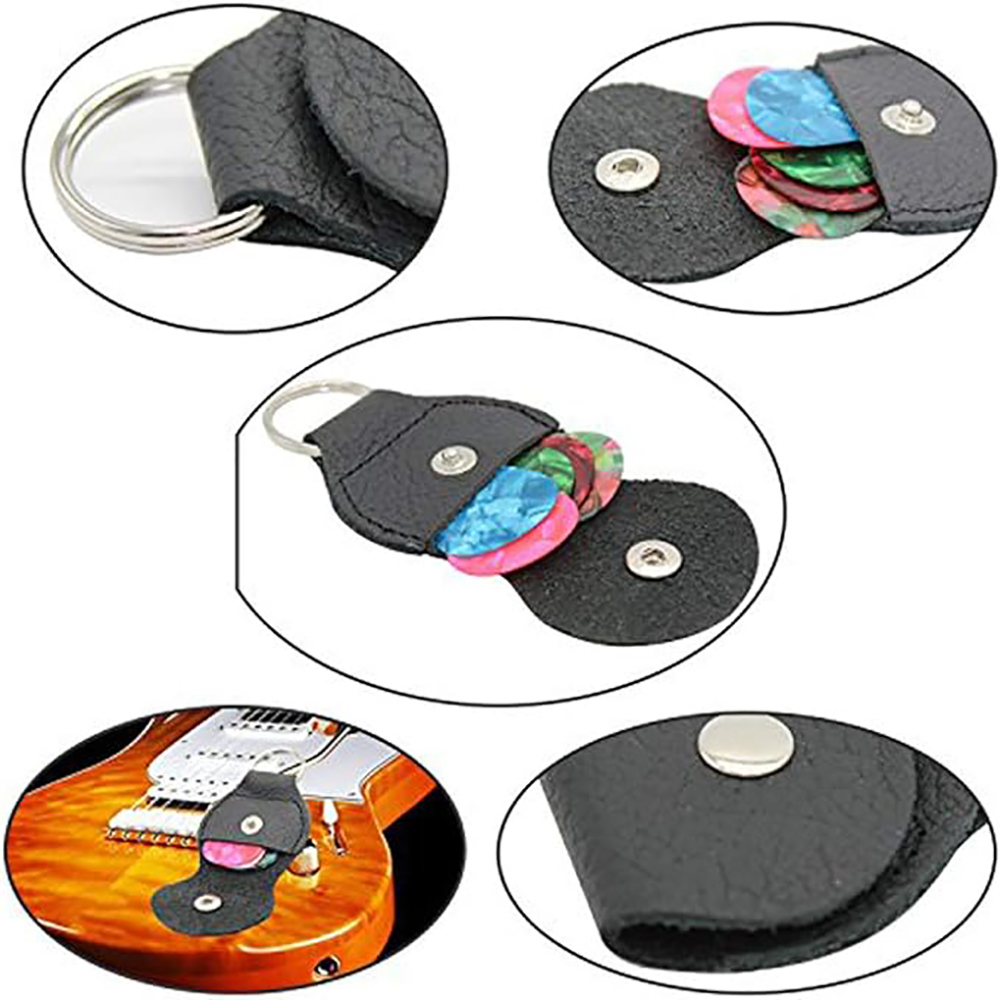3 PCS Guitar Picks And Holder Case Including 6