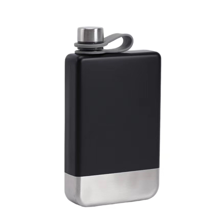 9 oz Stainless Steel Leakproof Liquor Flask, custom water bottle with logo imprint 6