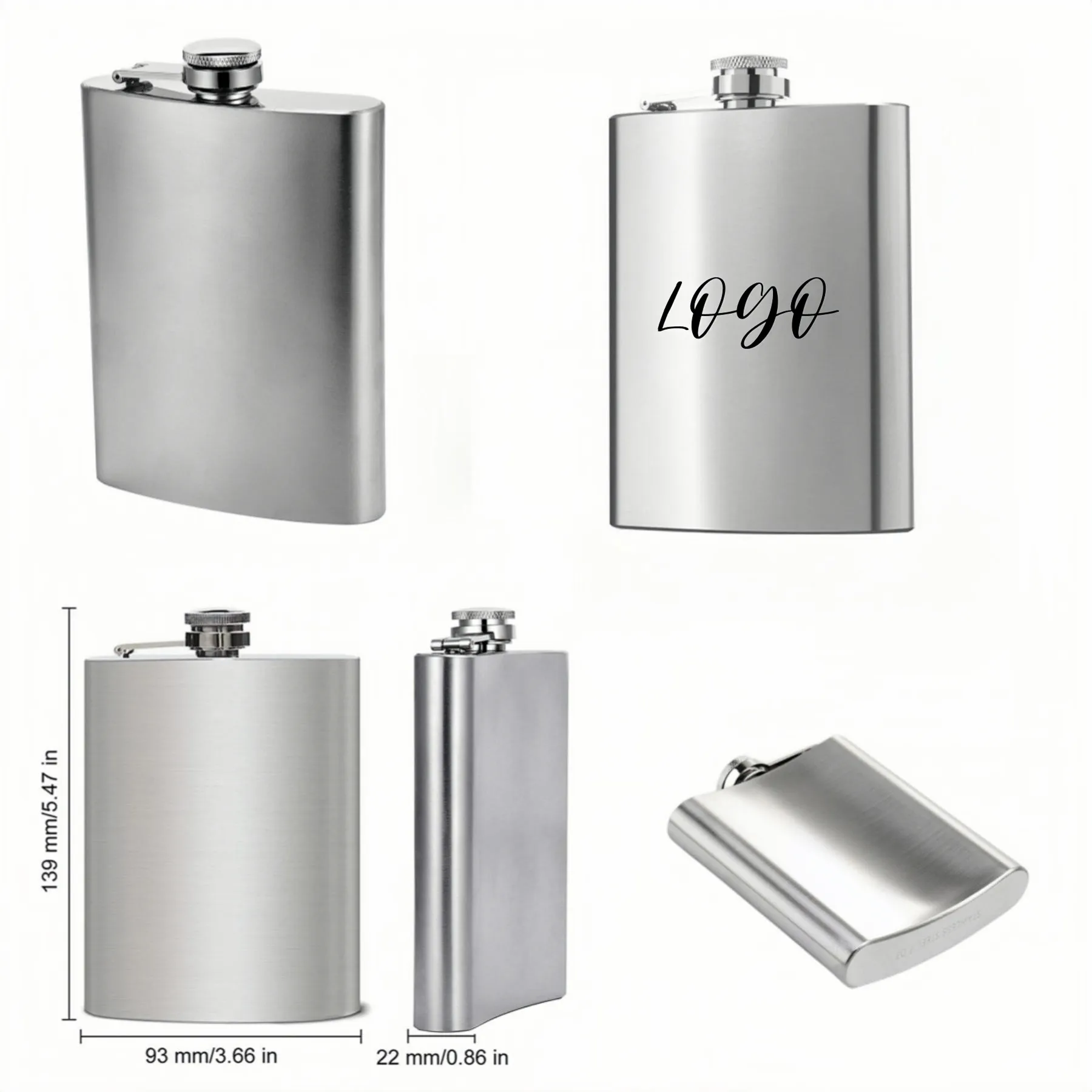 8 Oz Stainless Steel Hip Flask for Liquor 3