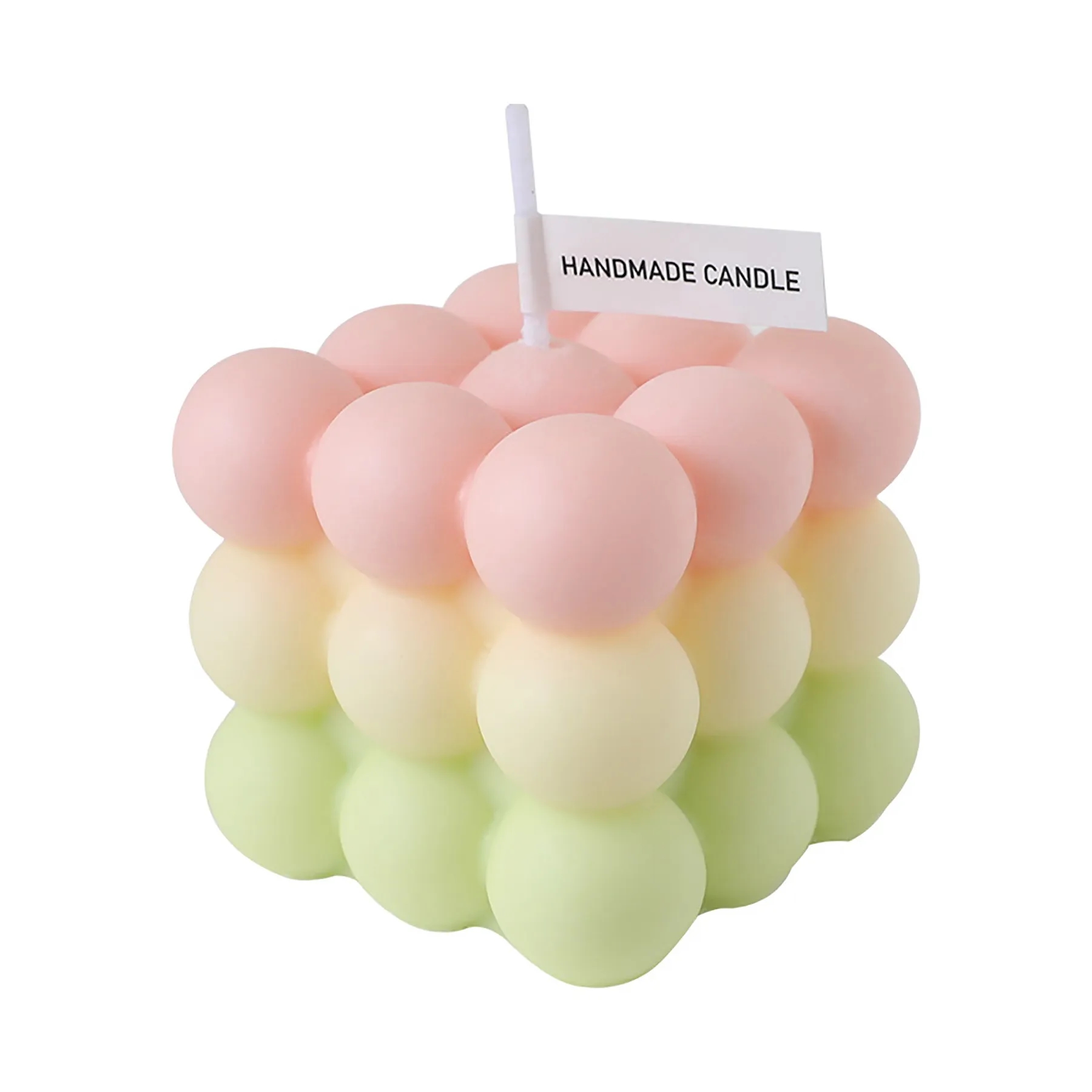 Cube Soy Wax Bubble Candles 3