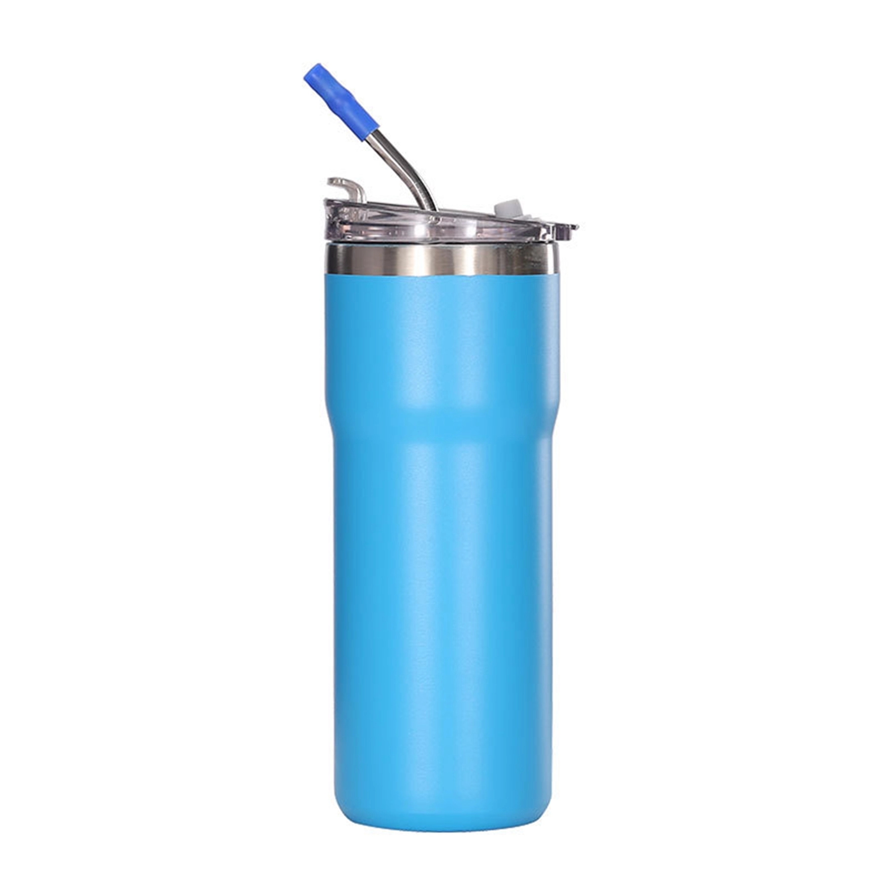 20 Oz. Blank Double Wall Vacuum Mug with Straw 6