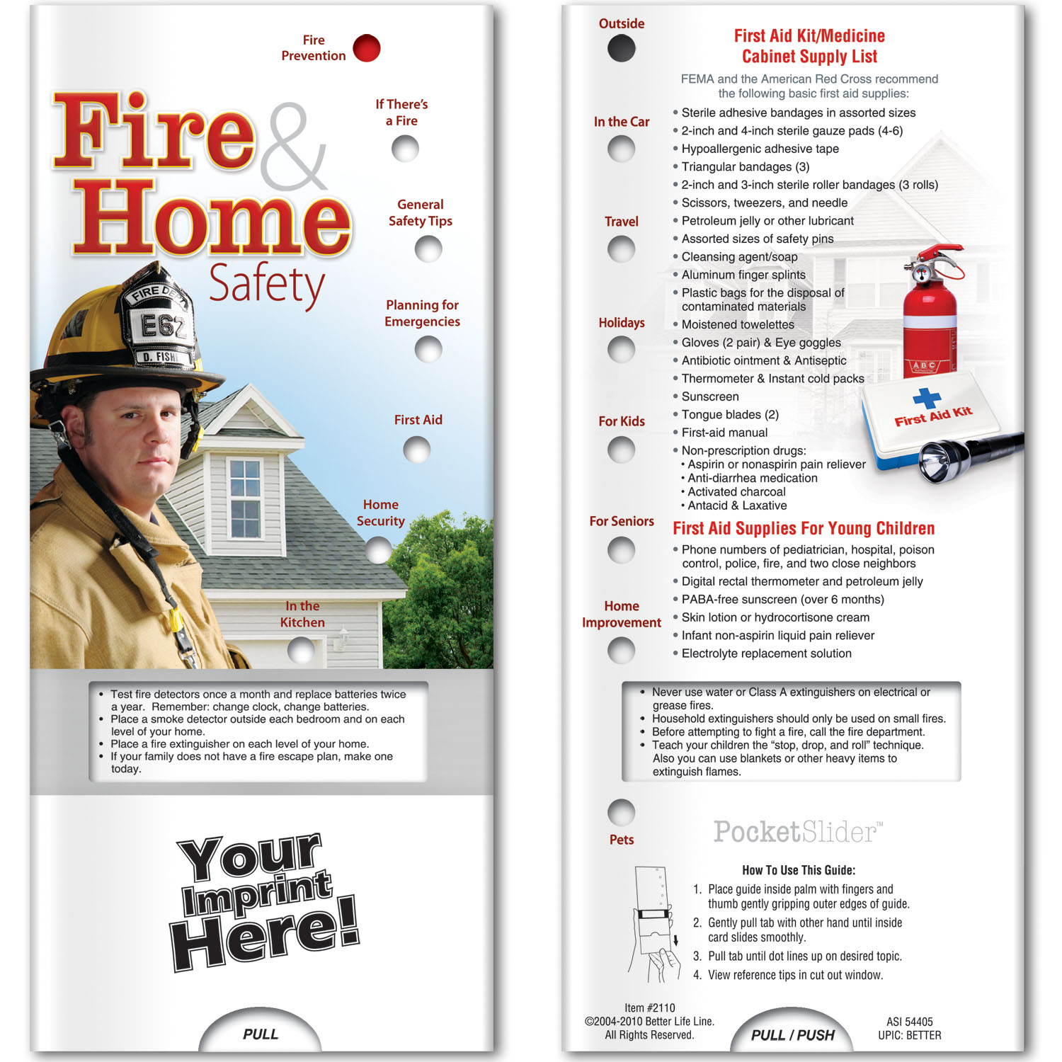 Pocket Slider - Fire and Home Safety 4
