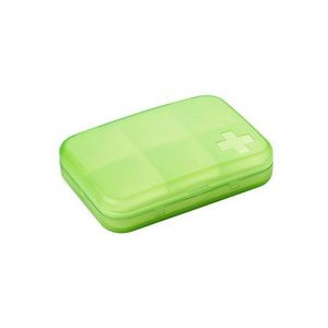 6 Compartment Cross Pill Case Tablet Box Organizer 13