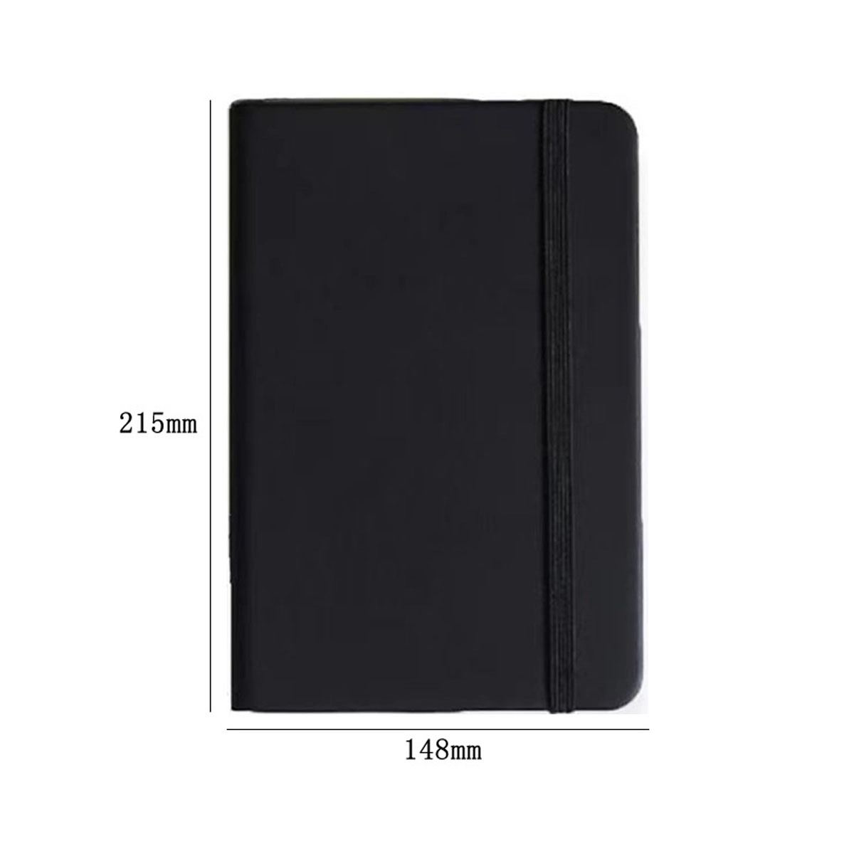 Pu Hardcover Notebook With Elastic Closure A5 Size 3