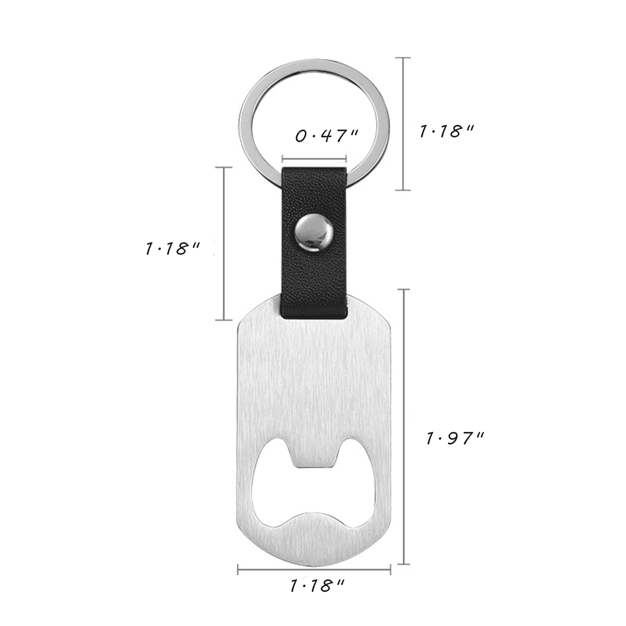 Stainless Steel Bottle Opener Keychains 2