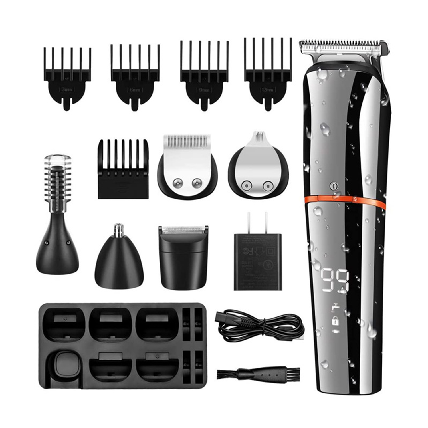 6 In 1 Multifunction Hair Clipper Grooming Kit 4
