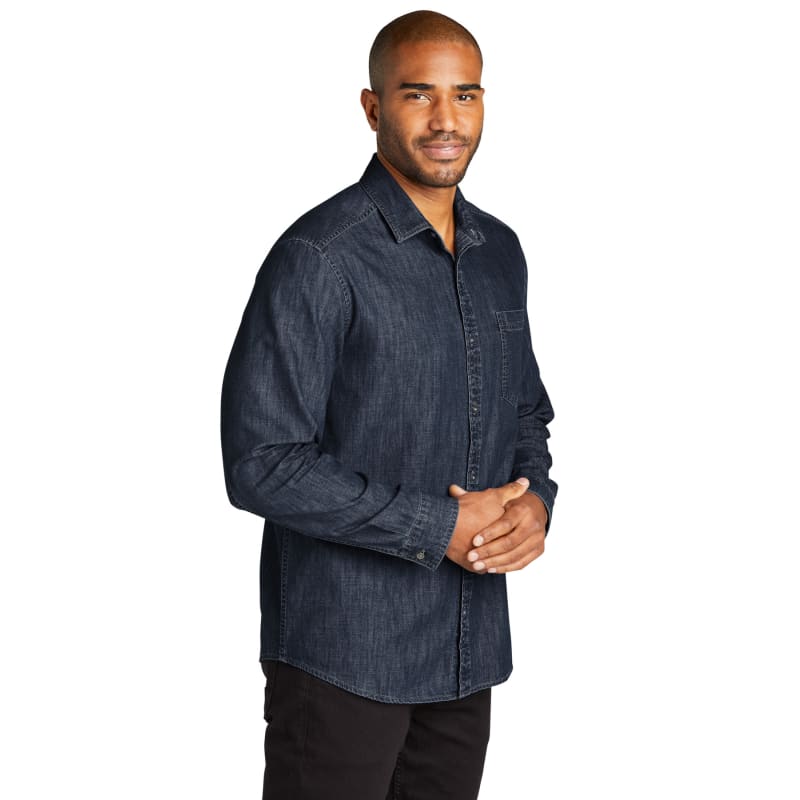 Port Authority Long Sleeve Perfect Denim Shirt 7