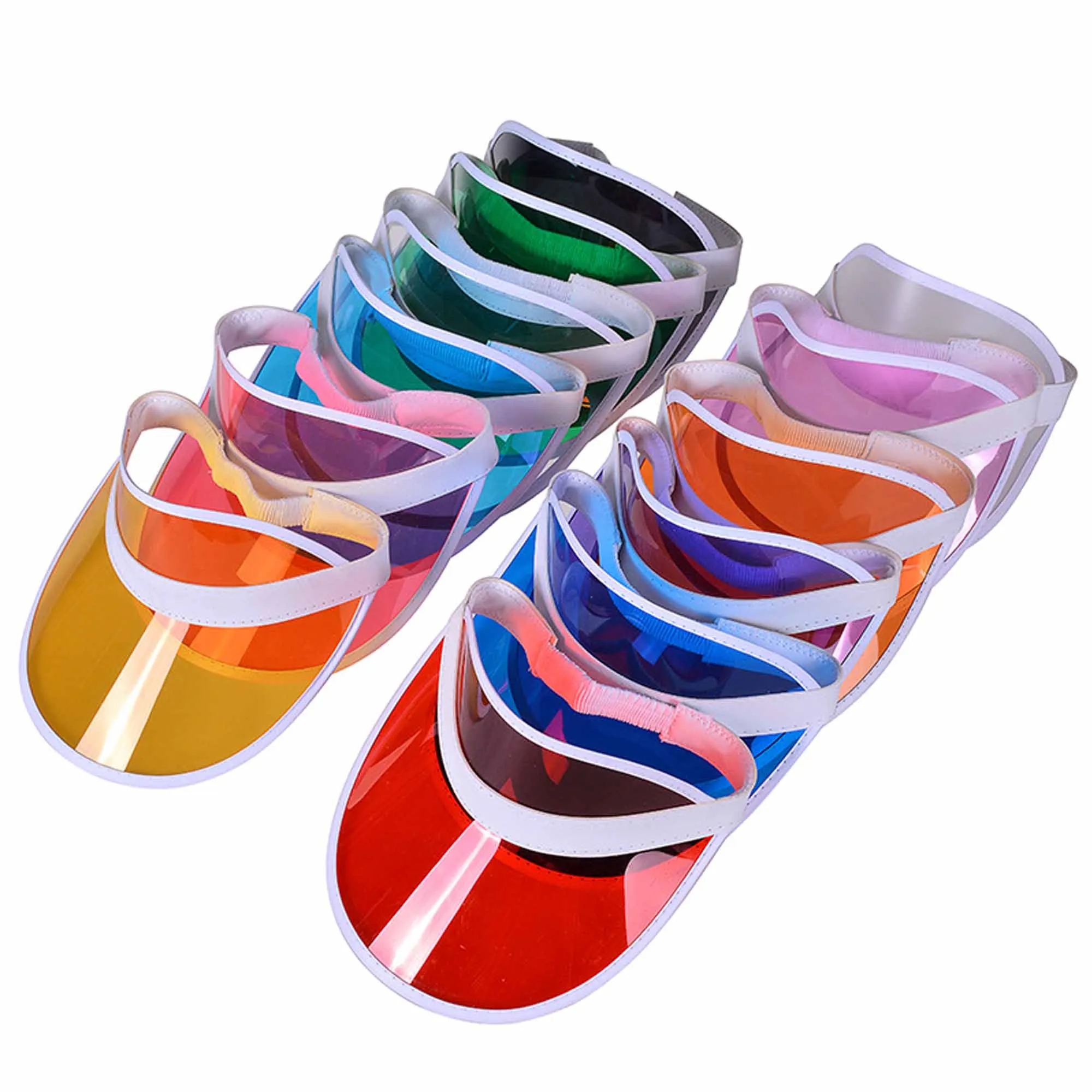 Translucent PVC UV Sun Visor Hat 9
