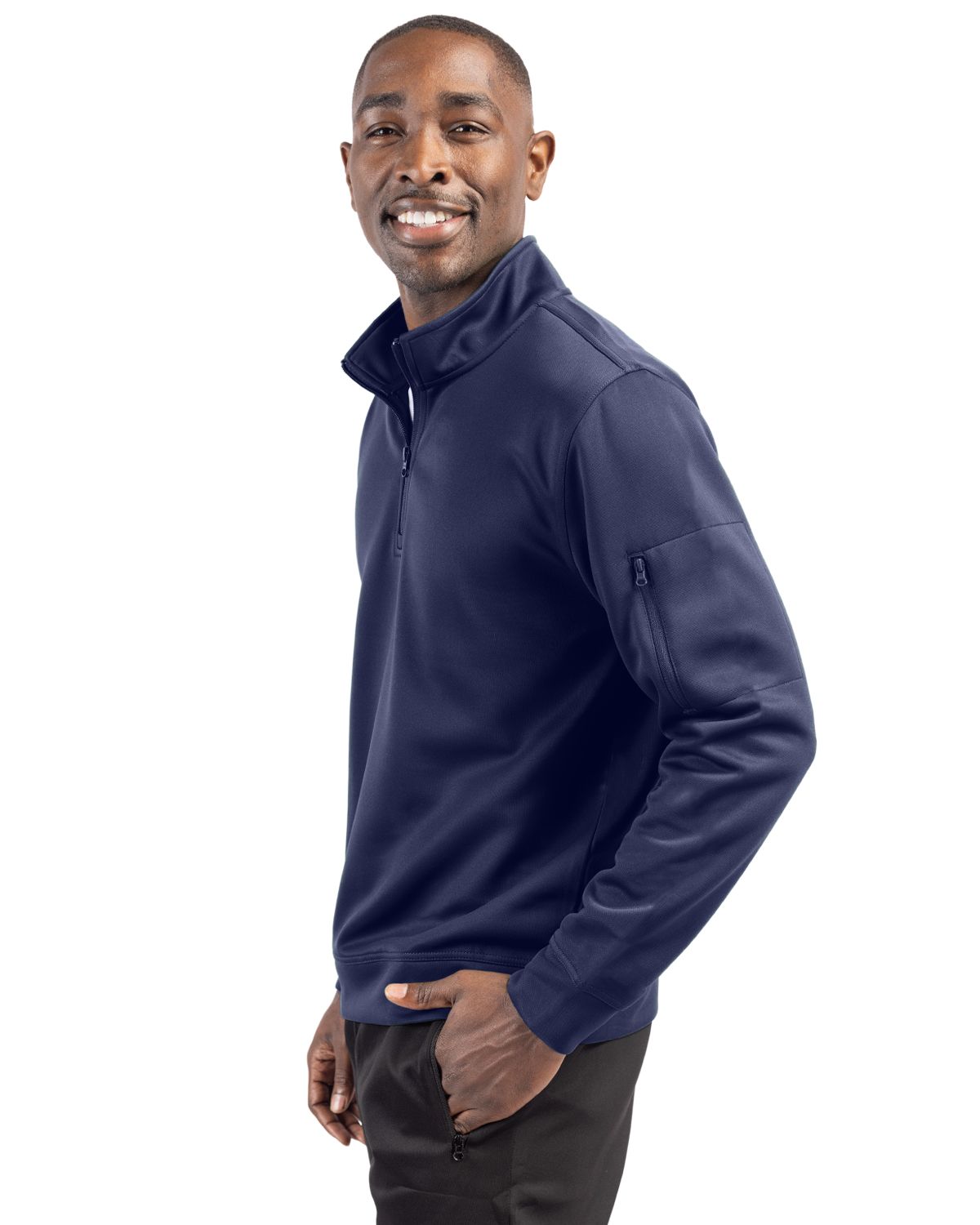 Clique Lift Solution-dyed Performance Unisex Half Zip Sweatshirt 29