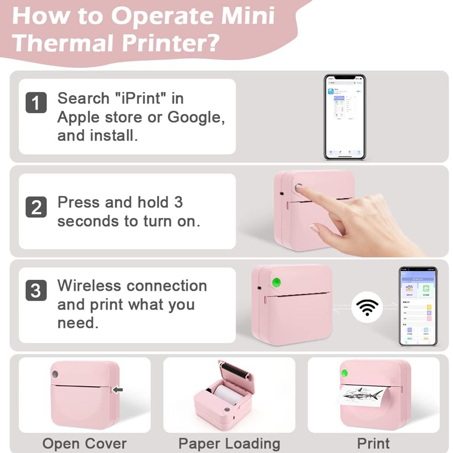 Bluetooth Pocket Thermal Mini Printer 4