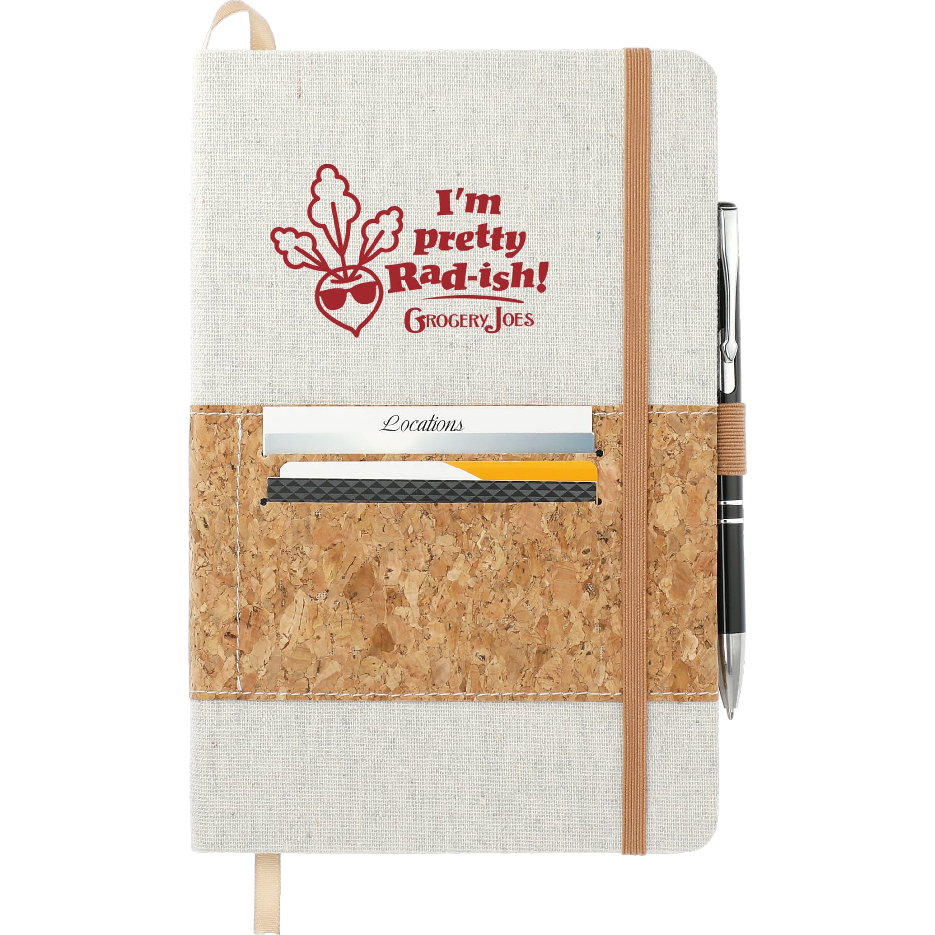 FSC® Mix 5.5" x 8.5" Recycled Cotton Cork Notebook 46