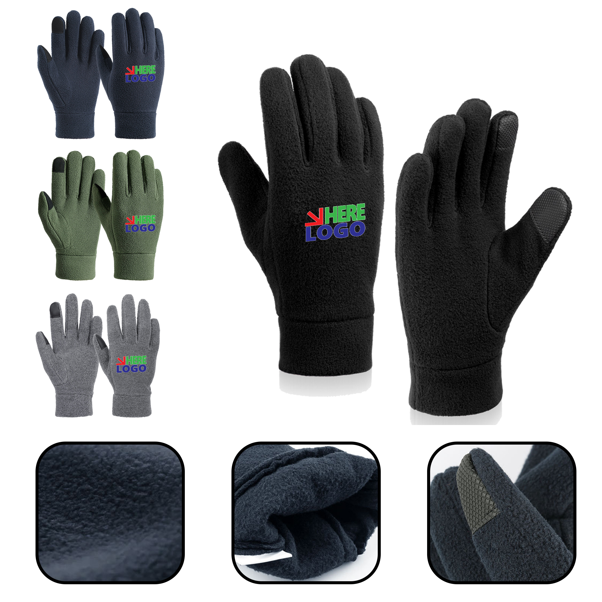 MOQ 20 PCS Thermal Touchscreen Gloves 2