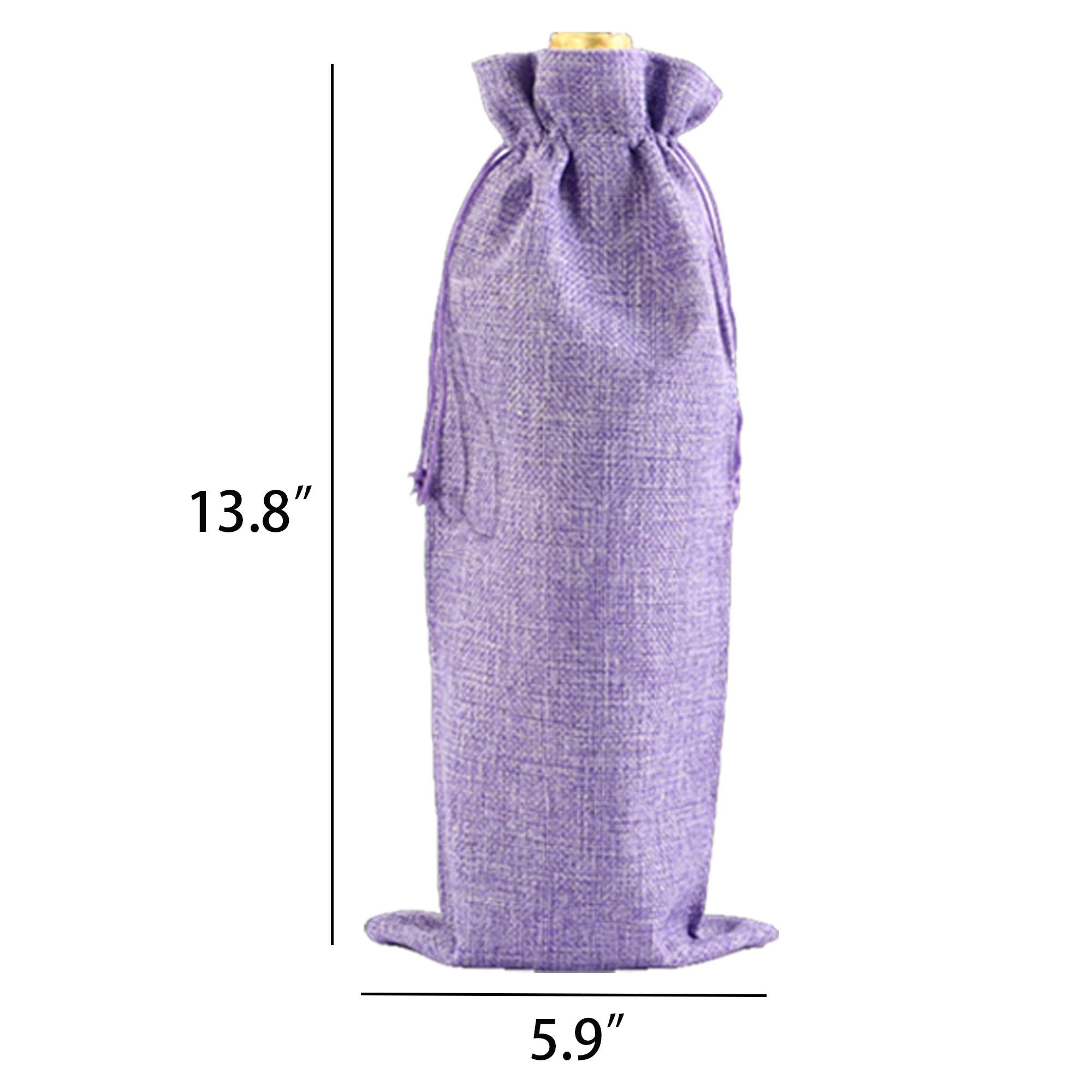 Holiday Wine Bag with Drawstring 4