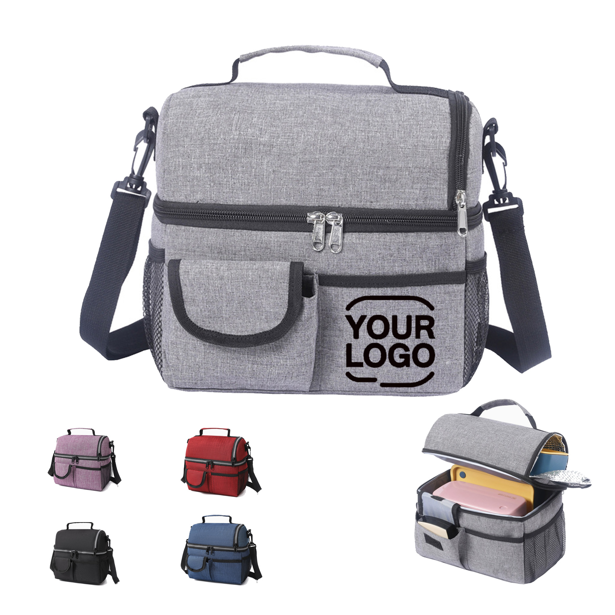 Double Compartment Lunch Bag 2