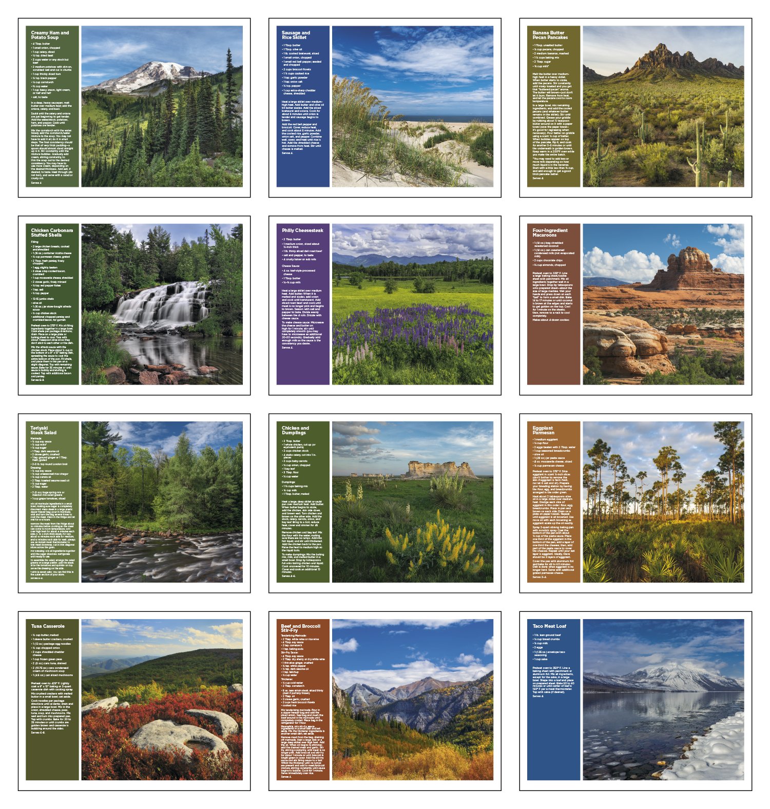 Triumph® Calendars America the Beautiful with Recipes Calendar 10
