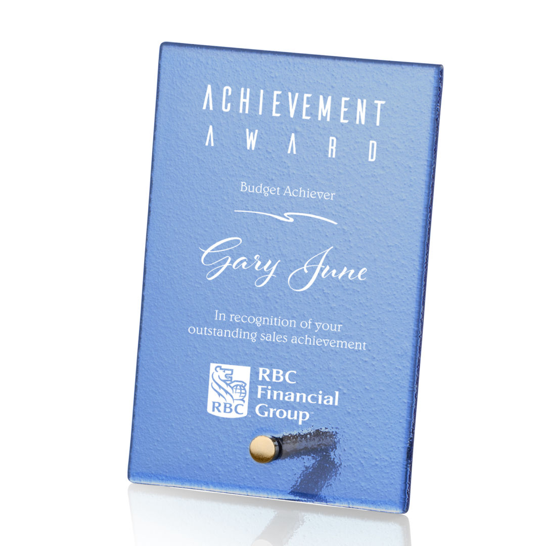 Atchison Blue Rectangle Award - Gold 2