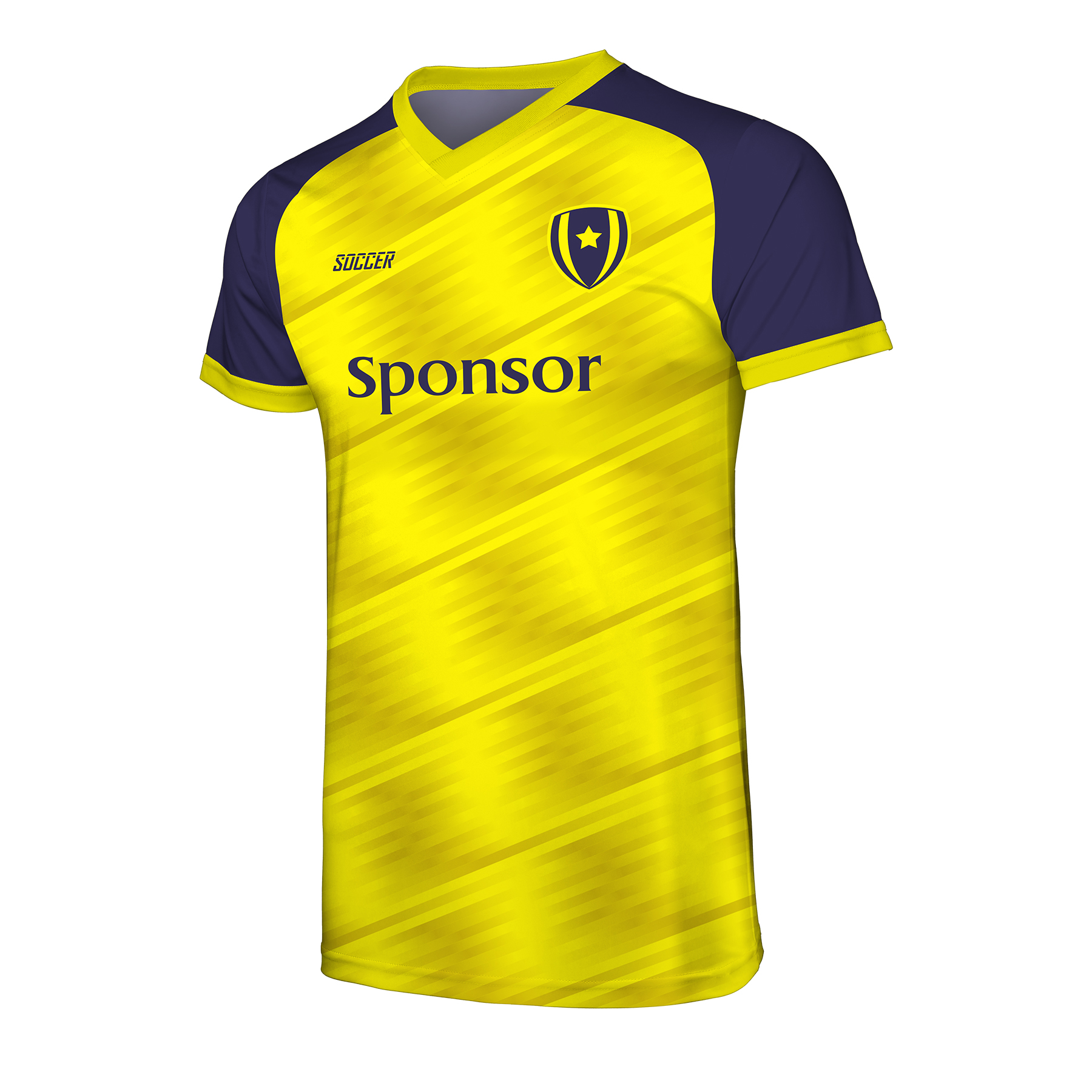 Custom Performance Personalized Rib Neck Soccer Jersey (Full Color Dye Sublimated) 2