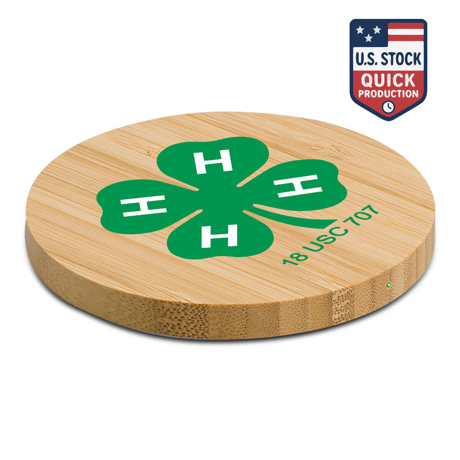 Bamboo Eco-Friendly 15W Wireless Charger 3