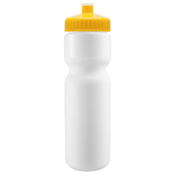 Cyclo-Cross 28oz Bike Bottle - White w/Push-Pull Lid 11