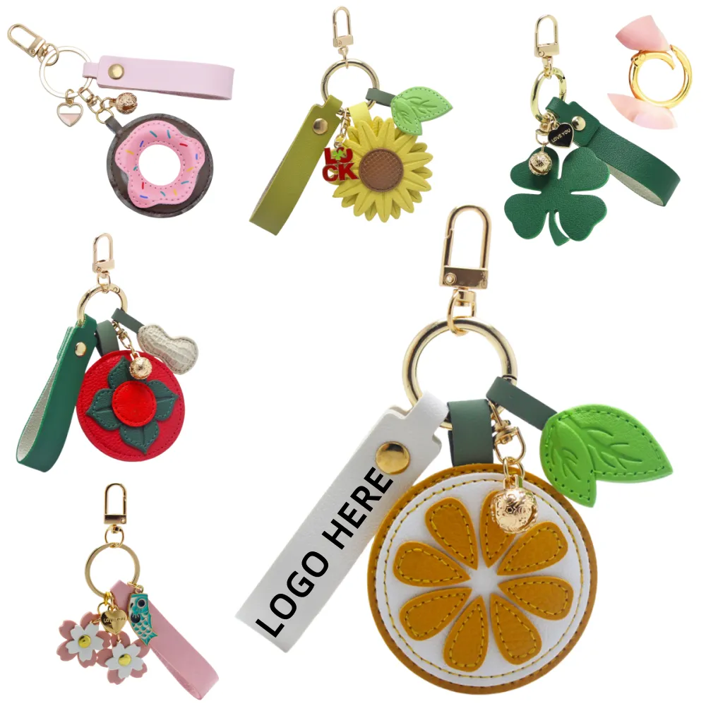 Creative Leather Keychain Bag Pendant 1