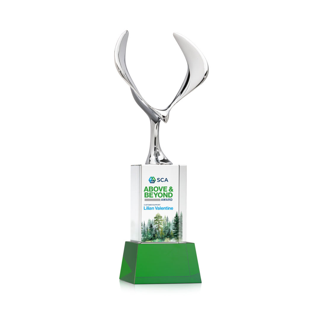 Maverick Eagle VividPrint™ Award on Belcroft Base - Green 2