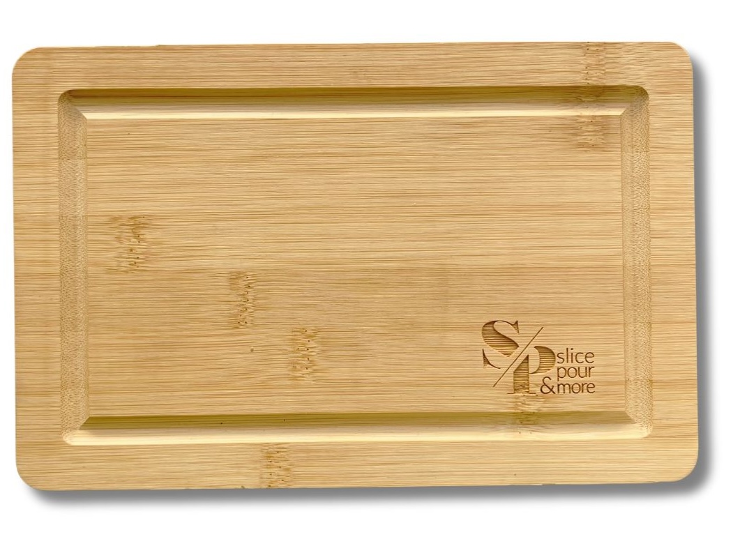 9 1/16" x 6" Small Cayman Bamboo Cutting Board 3