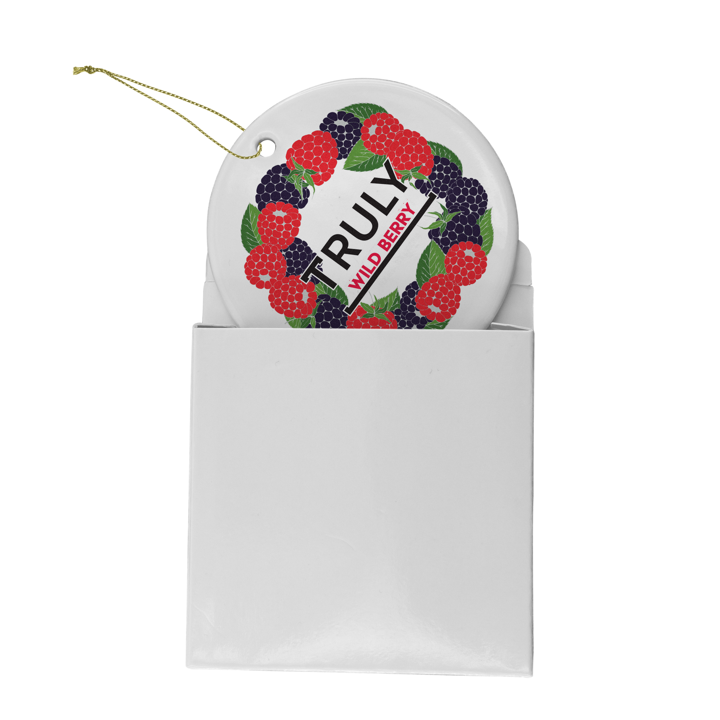 Round Ceramic Holiday Ornament 4