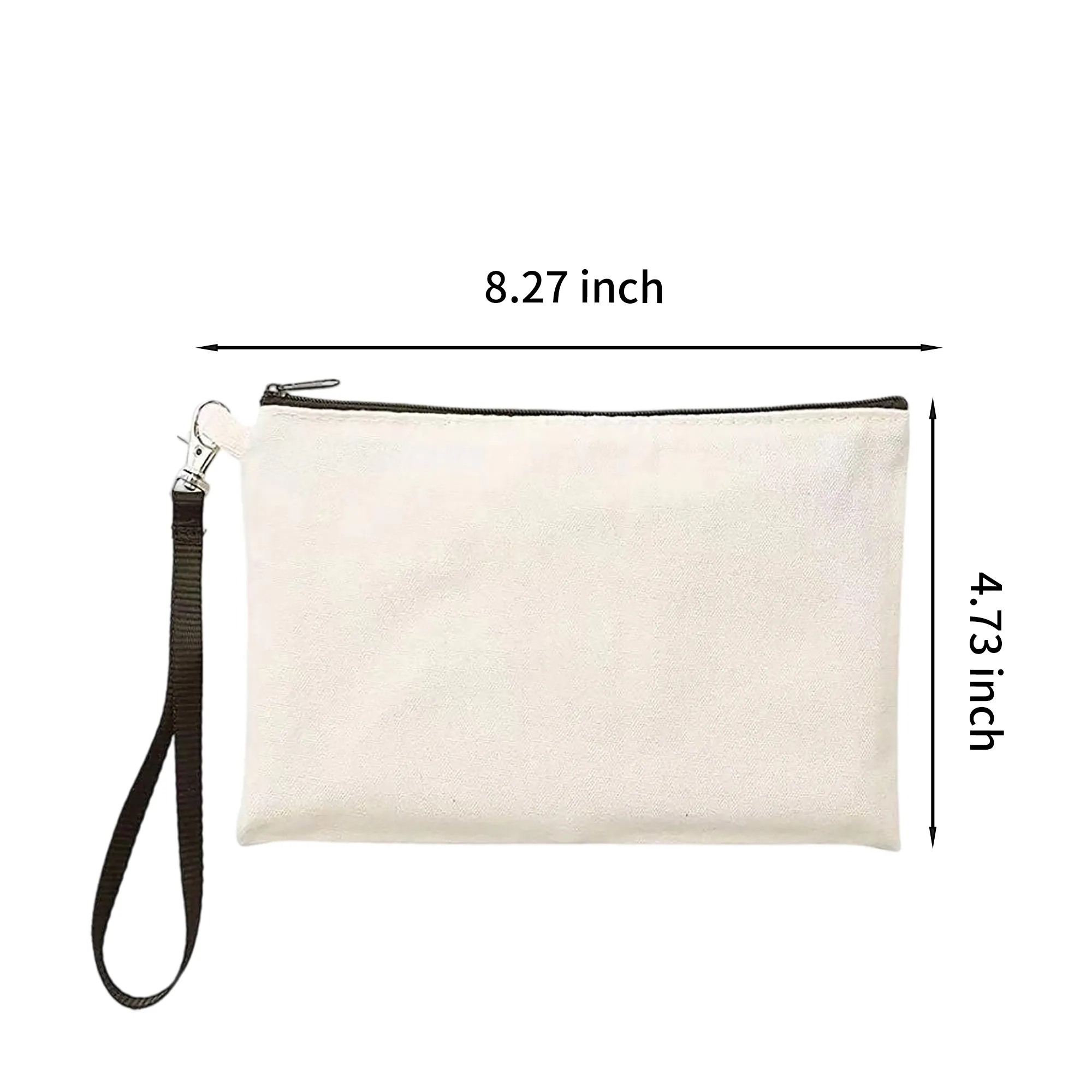 Canvas Zipper Storage Pencil Bag 4