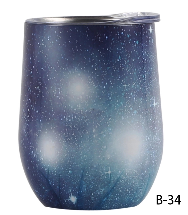 12 OZ U shape Stemless Thermos cup 34