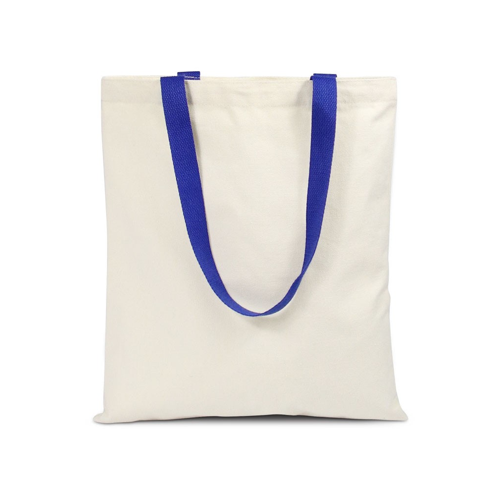 Poly-Cotton Tote Bag with Color Handles, custom tote bag with logo imprint 6