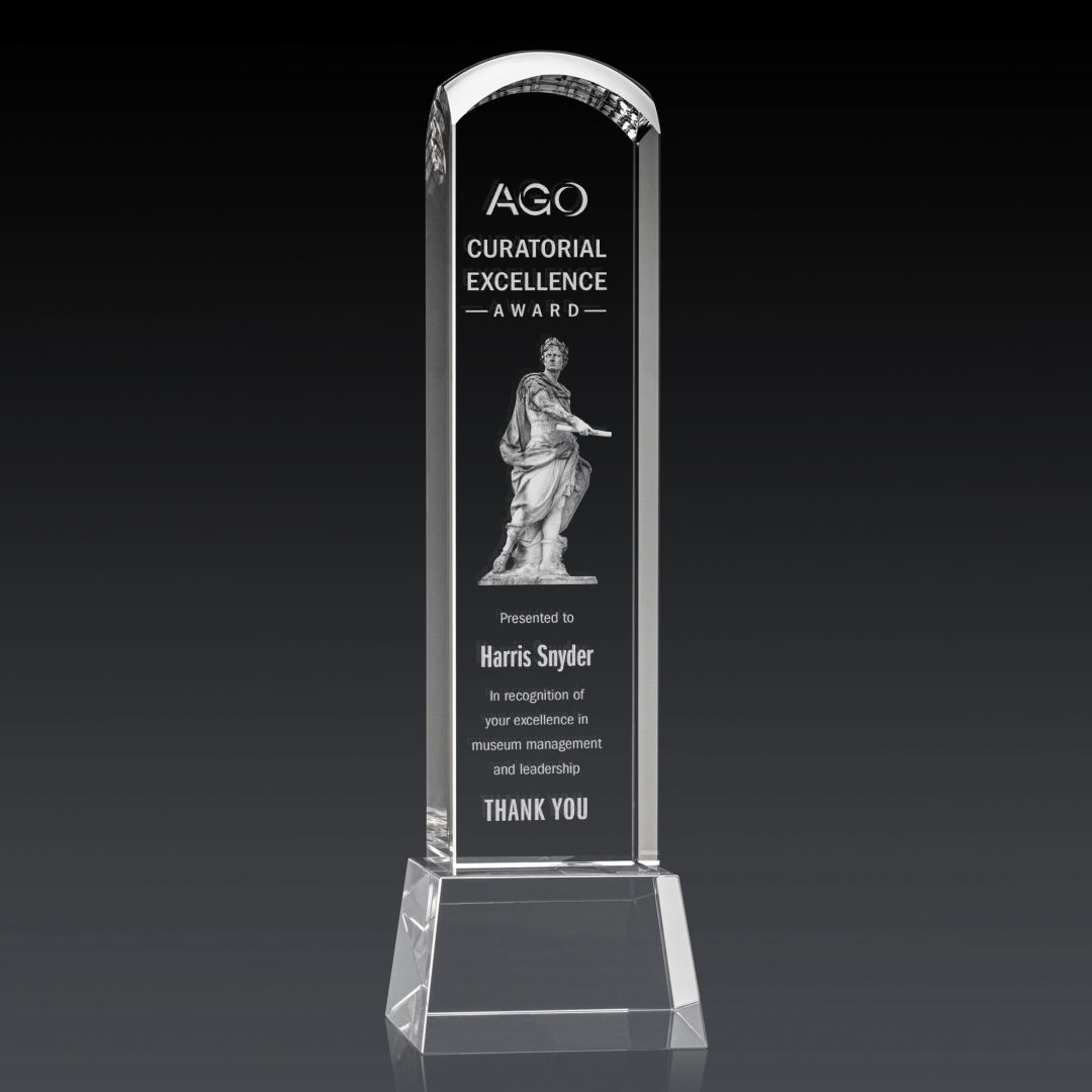 Silkwood 3D Award on Base - Clear 5