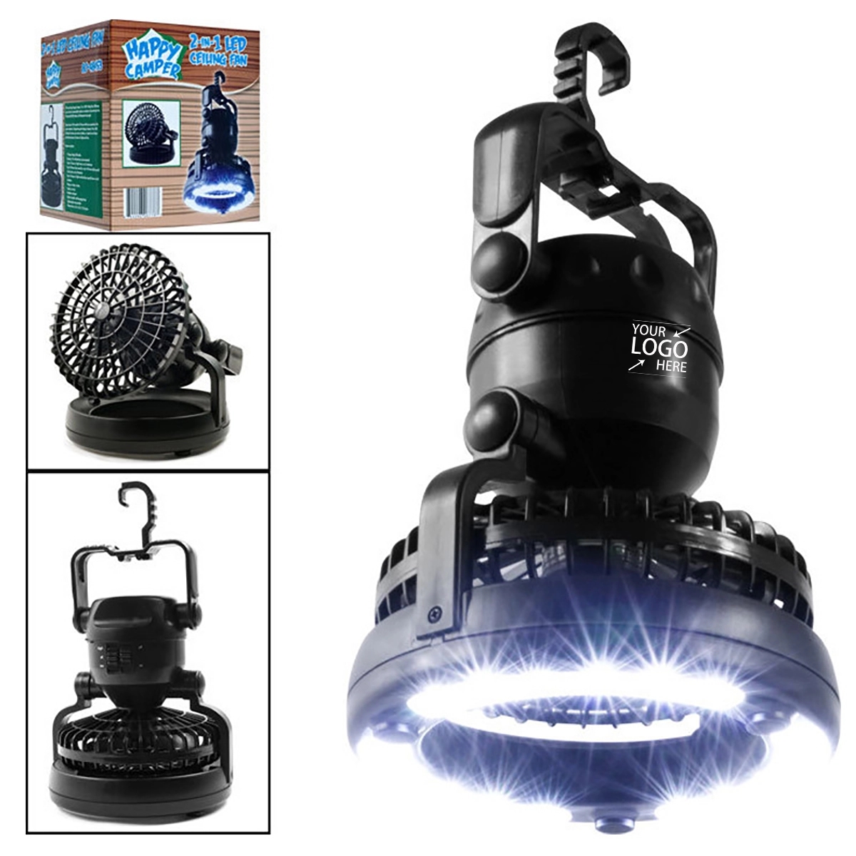 Portable Led Camping Lantern With Ceiling Fan 3