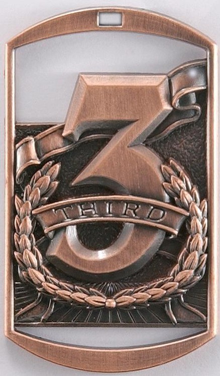 Third DT Series Medal, 2" tall 2